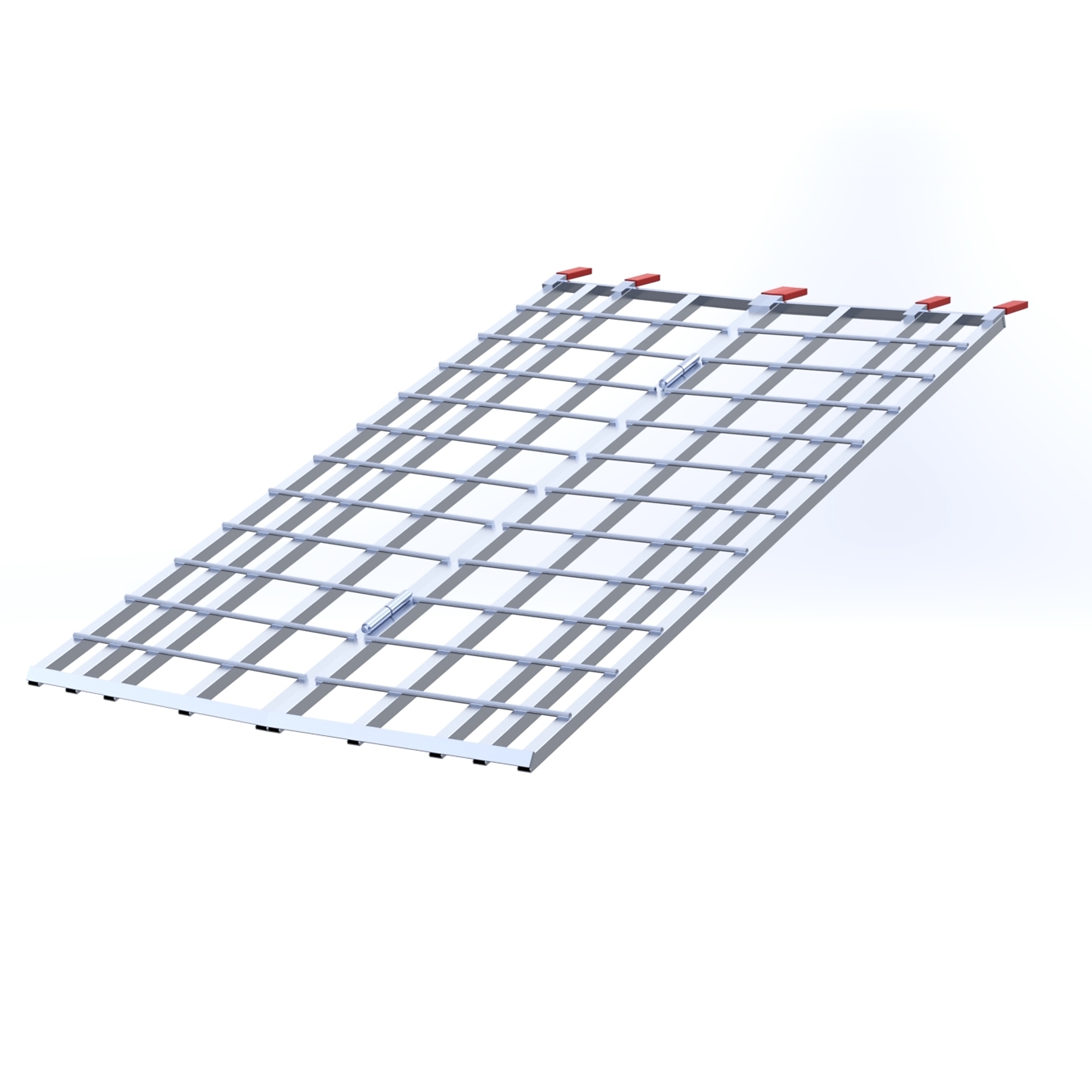Five Star Bi-Fold Aluminum ATV Ramp, 72In.L x 40In.W, 1,000-Lb. Load Capacity, Model# 400